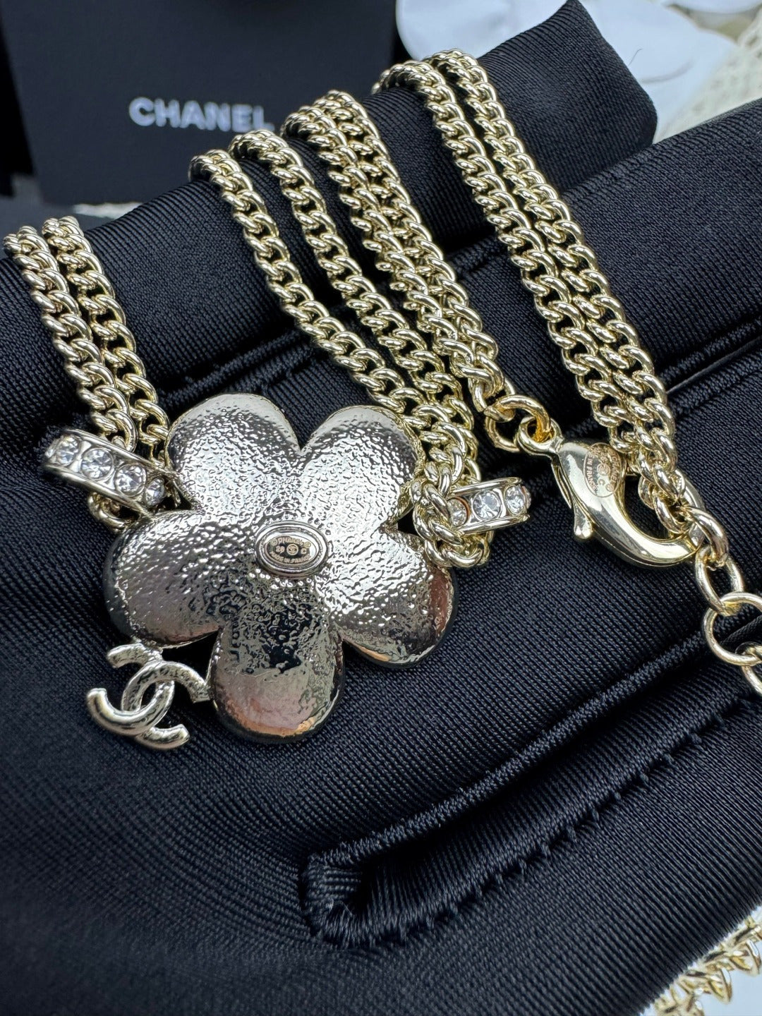 [Marins]New Blue Floral Double-Layer Necklace