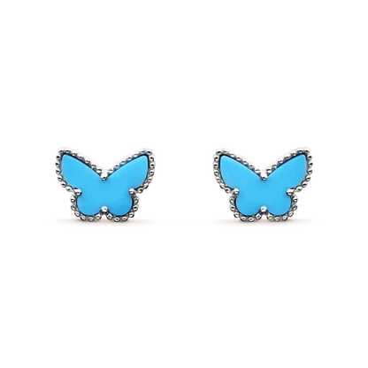 [Marins]BUTTERFLY TURQUOISE EARRINGS SILVER