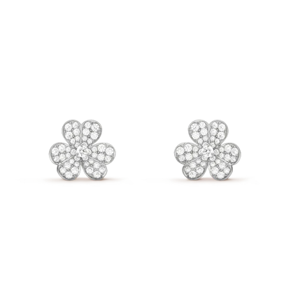 [Marins]CLOVER COMOS DIAMOND EARRINGS SILVER