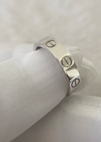 [Marins]LOVE RING 4MM 1 DIAMOND SILVER