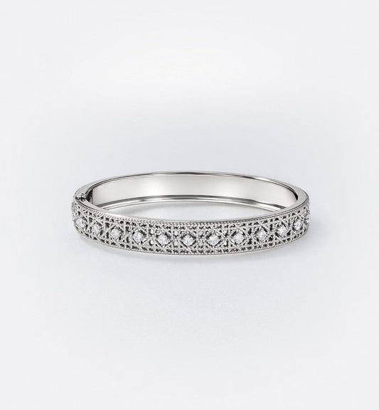 [?Marins]2026 WOVEN-PATTERN BRACELET SET WITH FULL DIAMOND INLAY THREE-COLORS