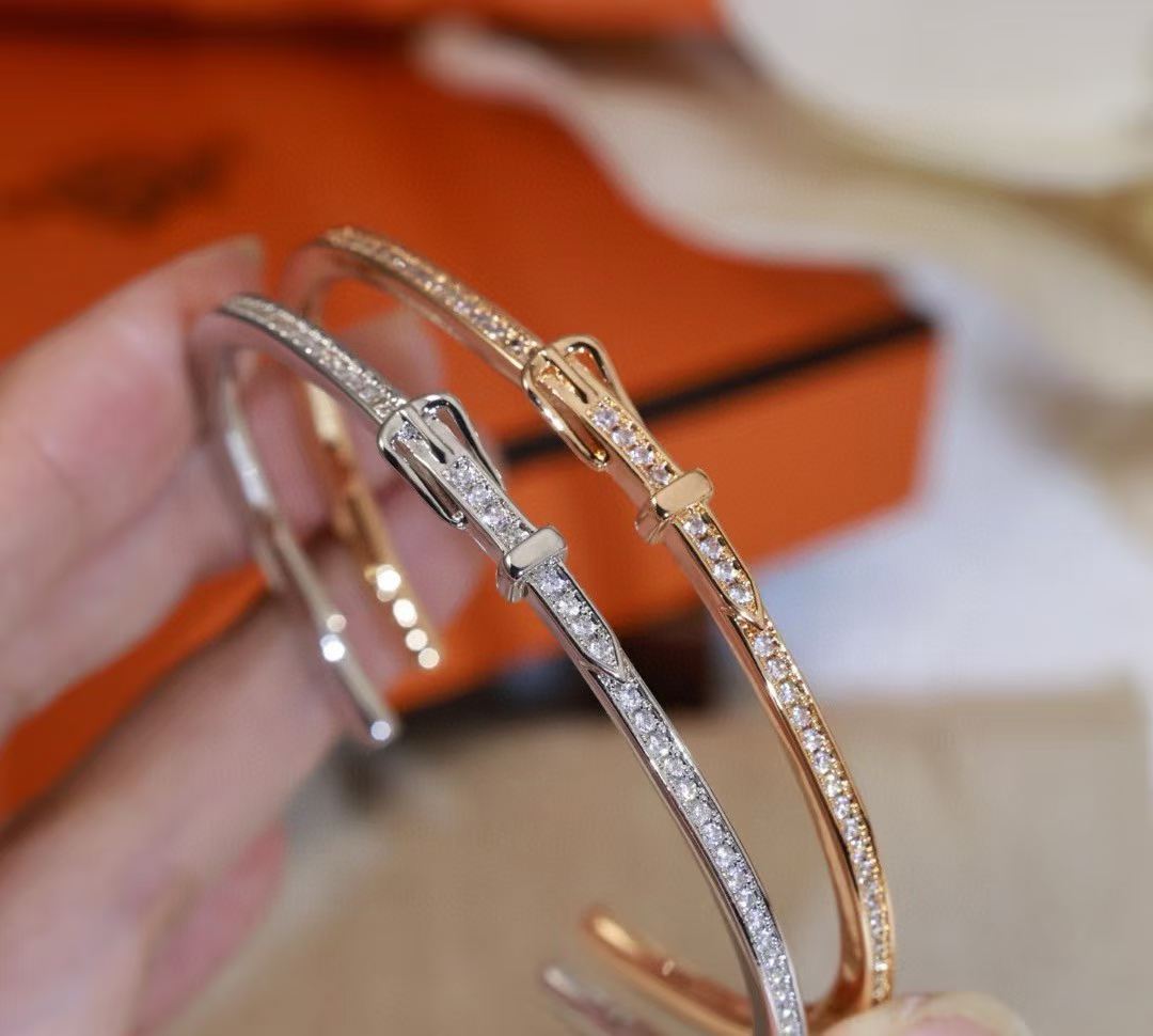 [?Marins]DIAMOND-ENCRUSTED BRACELET THREE COLORS
