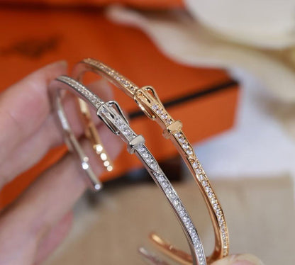 [?Marins]DIAMOND-ENCRUSTED BRACELET THREE COLORS