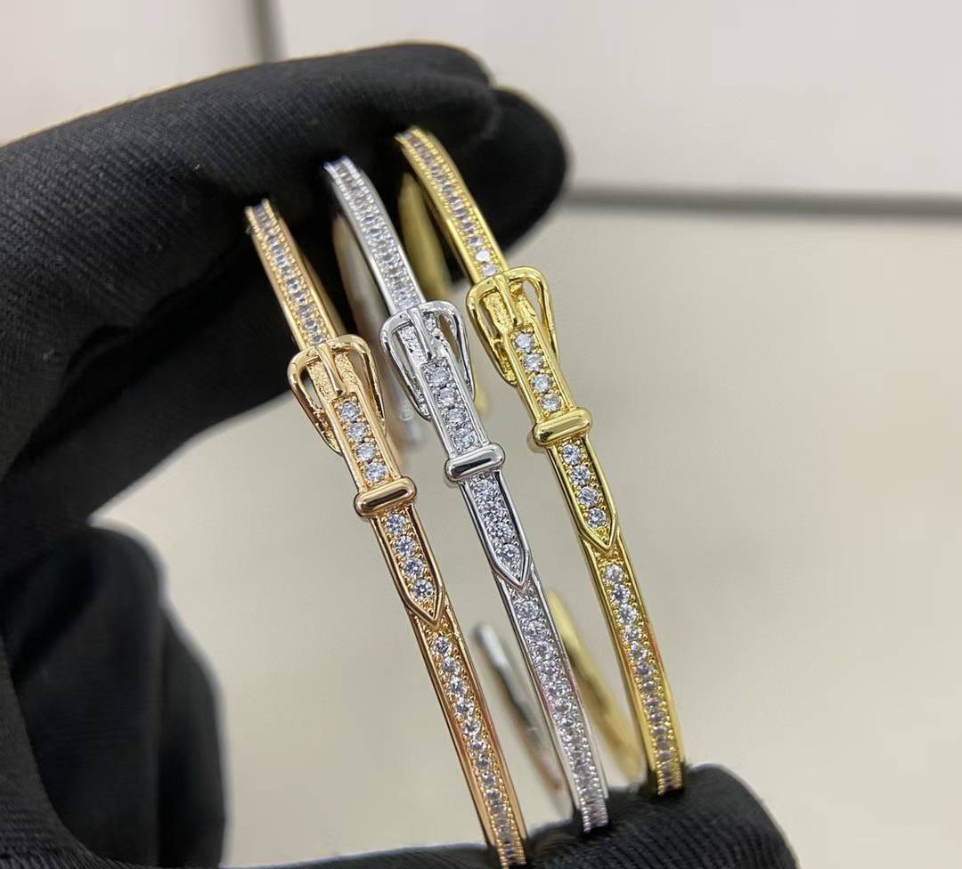 [?Marins]DIAMOND-ENCRUSTED BRACELET THREE COLORS