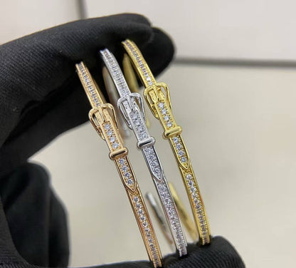 [?Marins]DIAMOND-ENCRUSTED BRACELET THREE COLORS