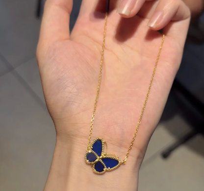 [Marins]BUTTERFLY BLUE   NECKLACE