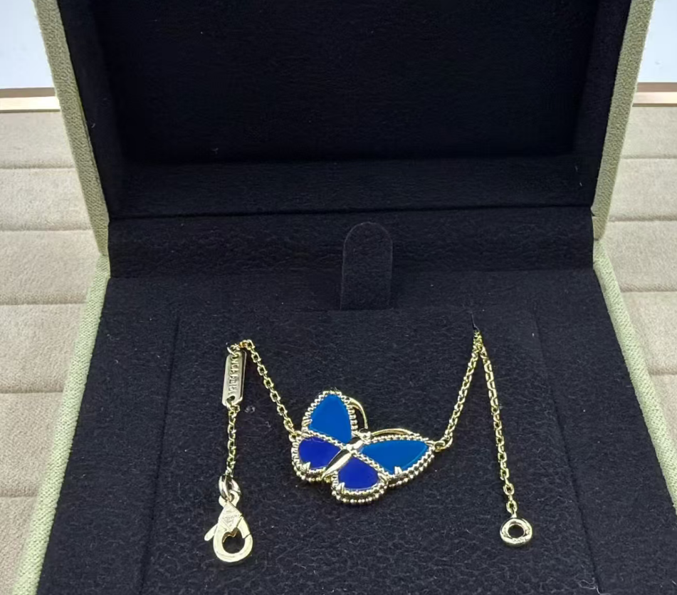[Marins]BUTTERFLY BLUE   NECKLACE