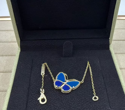 [Marins]BUTTERFLY BLUE   NECKLACE