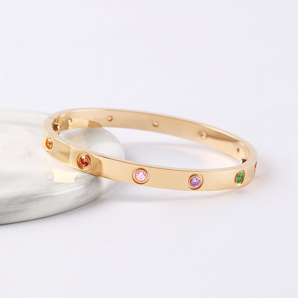 [Marins]2026 NEW 6.1MM COLORED GEMSTONE BRACELET