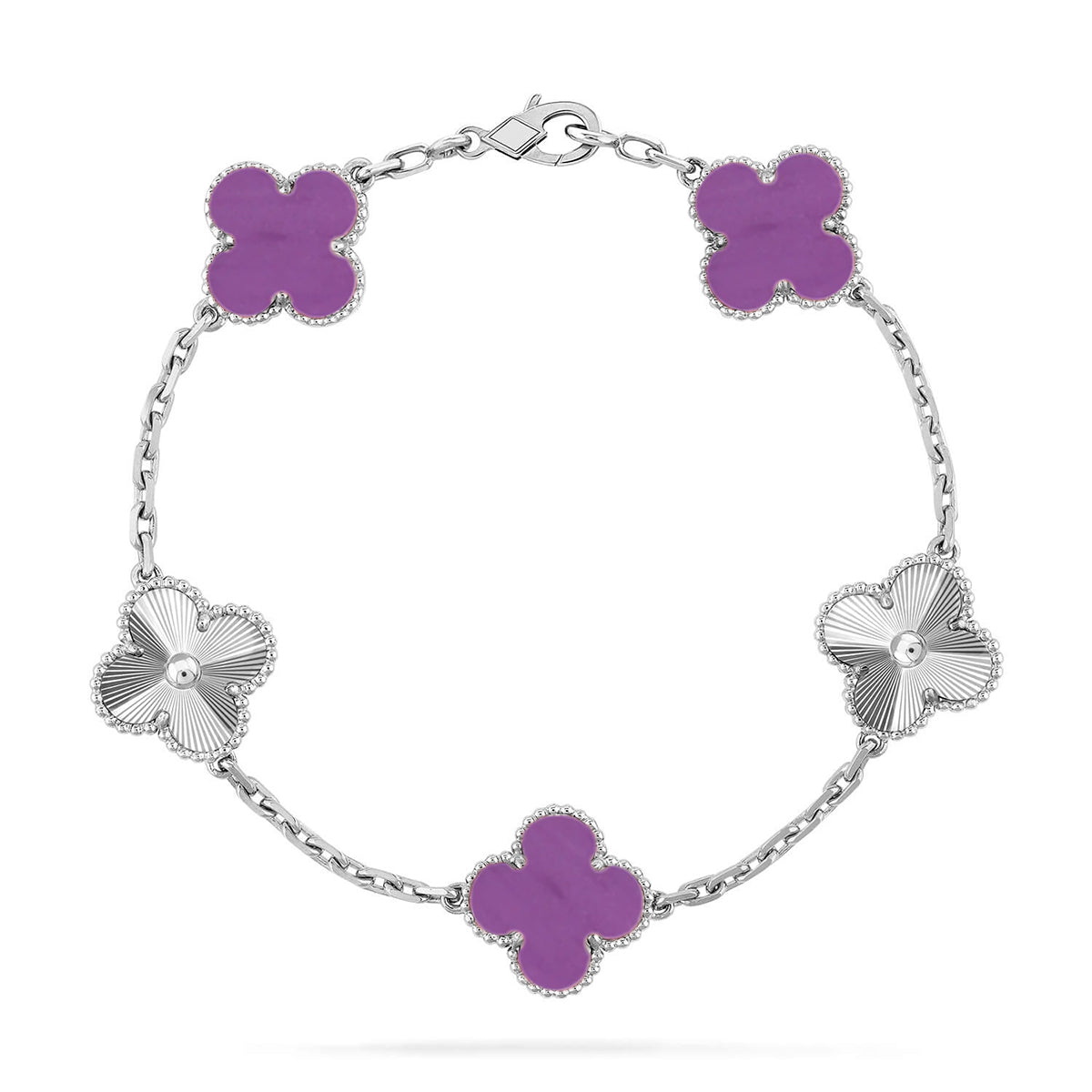 [Marins] CLOVER 5 MOTIF VIOLET BRACELET COLLECTION