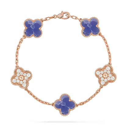 [Marins]CLOVER 5 MOTIF BLUE VEINS BRACELET COLLECTION