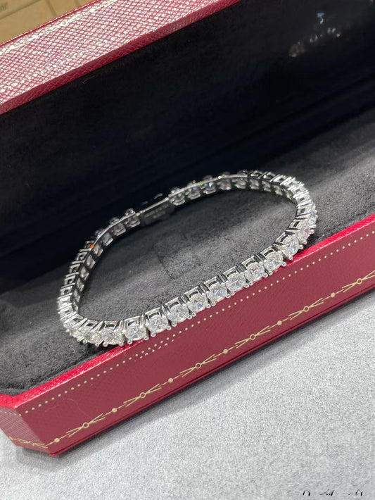 [Marins jewelrys]TENNIS BRACELET WITH FULL DIAMOND SETTING