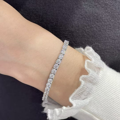 [Marins jewelrys]TENNIS BRACELET WITH FULL DIAMOND SETTING