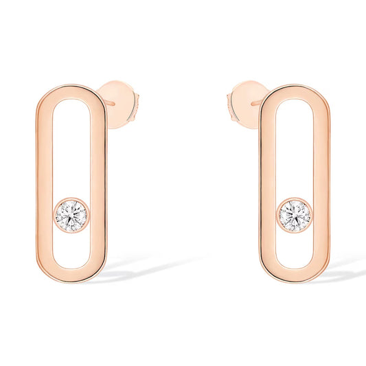[Marins]MOVE UNO SMALL 1 DIAMOND EARRINGS