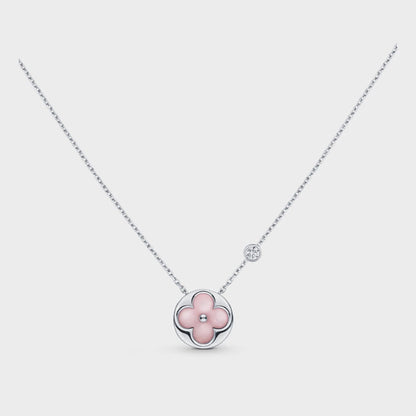 [Marins]SUN MOTIF PINK MOP SILVER BRACELET