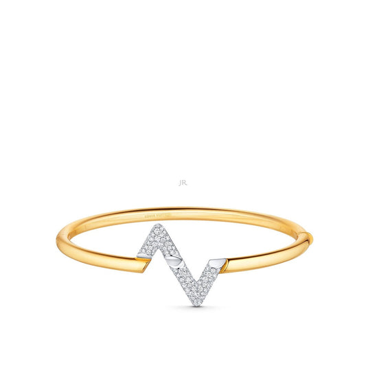 [Marins]VOLTE UPSITE DOWN GOLD DIAMOND BRACELET