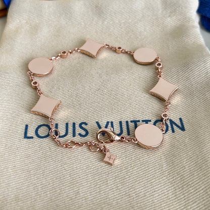 [Marins]SIX FLOWERS PINK GOLD DIAMOND BRACELET
