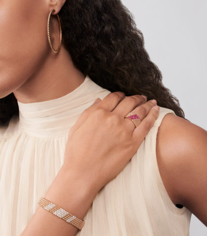 [Marins]Five-row diamond bracelet