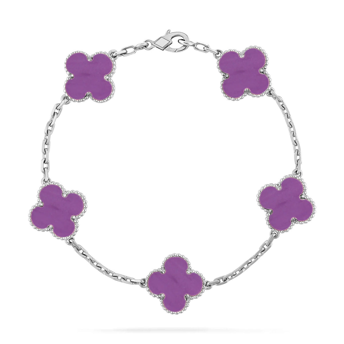 [Marins] CLOVER 5 MOTIF VIOLET BRACELET COLLECTION