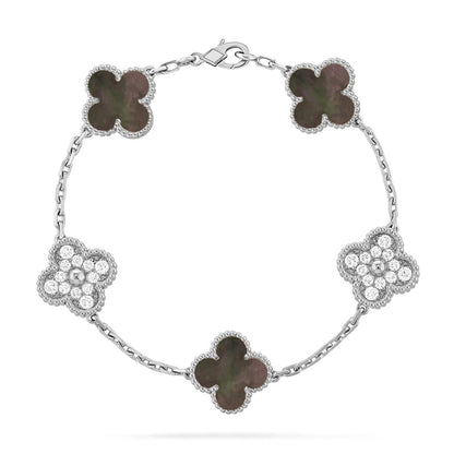 [Marins] CLOVER 5 MOTIF GRAY MOP BRACELET COLLECTION