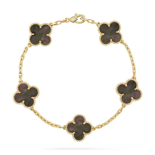 [Marins] CLOVER 5 MOTIF GRAY MOP BRACELET COLLECTION