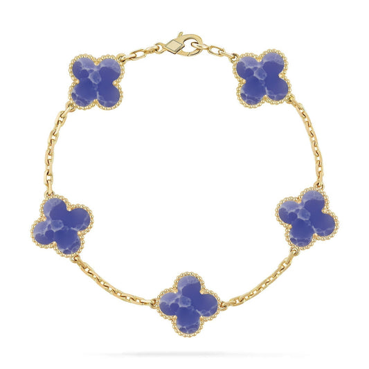 [Marins]CLOVER 5 MOTIF BLUE VEINS BRACELET COLLECTION