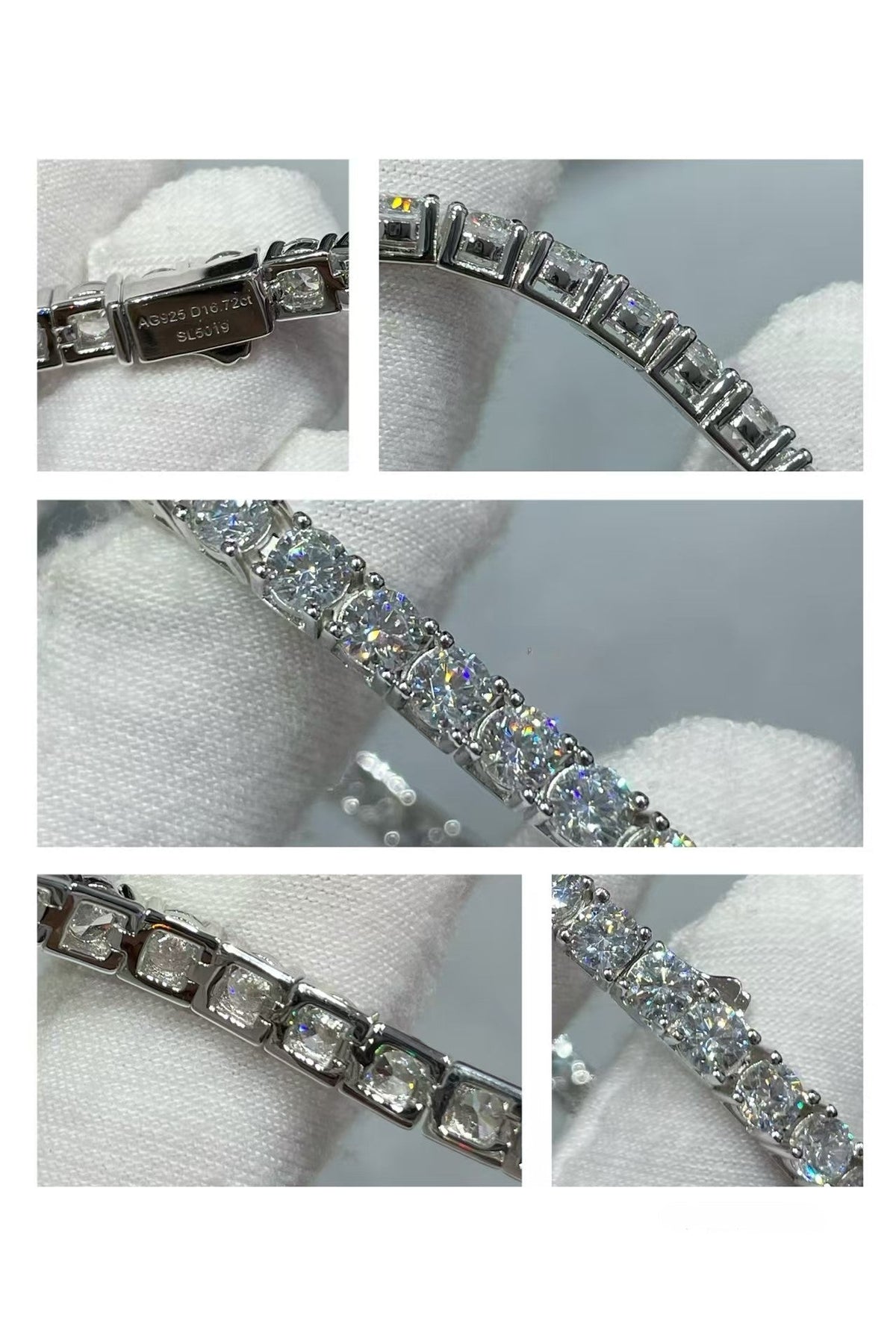 [Marins jewelrys]TENNIS BRACELET WITH FULL DIAMOND SETTING