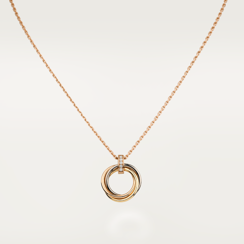 [Marins]TRINITY NECKLACE GOLD  DIAMONDS