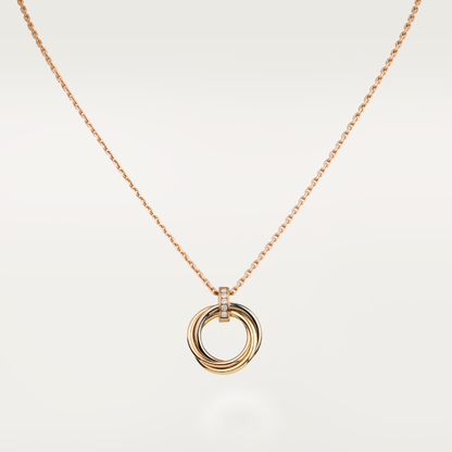 [Marins]TRINITY NECKLACE GOLD  DIAMONDS