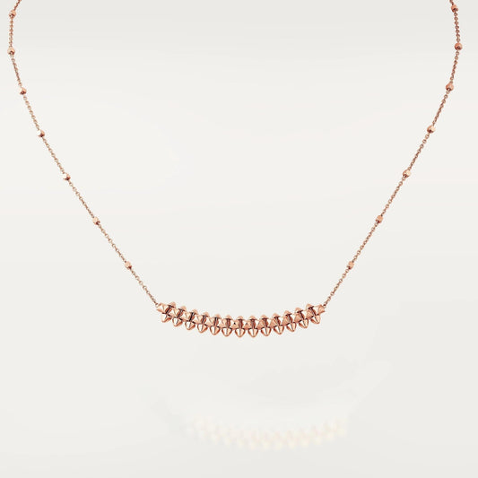[Marins]CLASH PINK GOLD NECKLACE