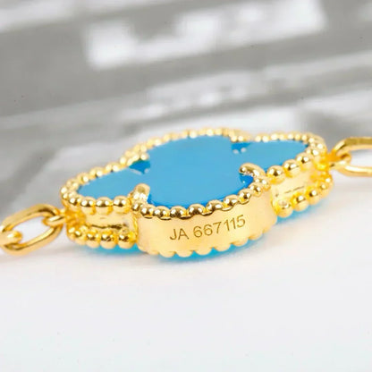 [Marins] CLOVER 5 MOTIF TURQUOISE BRACELET COLLECTION