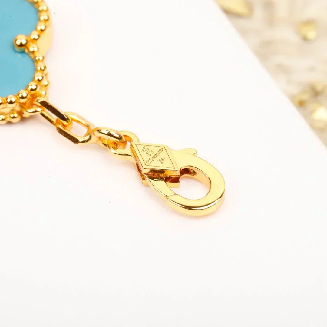 [Marins] CLOVER 5 MOTIF TURQUOISE BRACELET COLLECTION