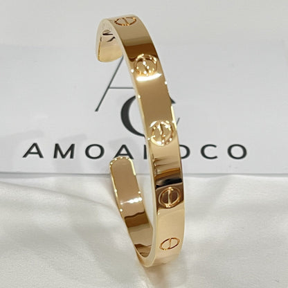 [Marins]LOVE BRACELET 6.1MM OPEN CUFF