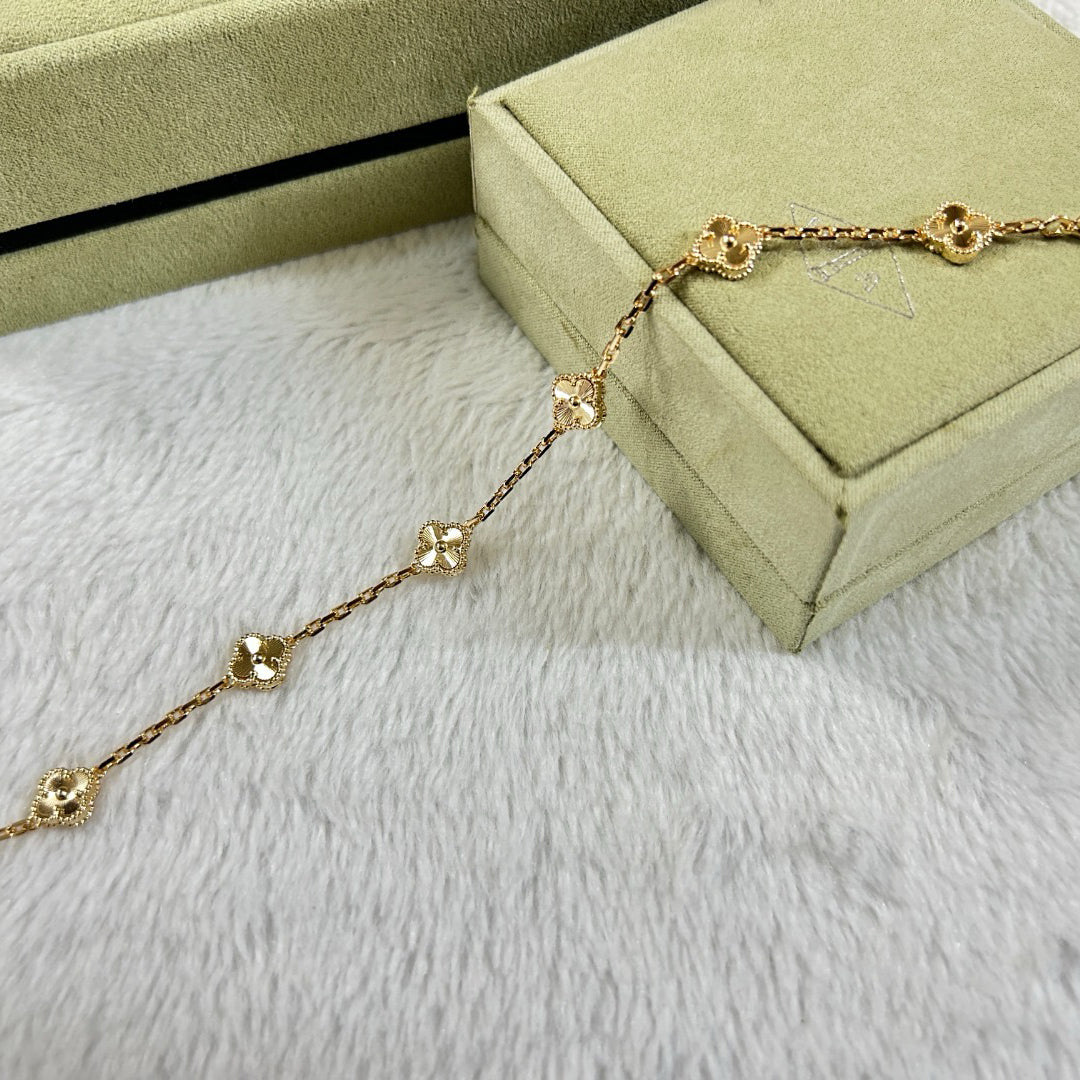 [Marins]CLOVER 6 MOTIF DIAMOND BRACELET