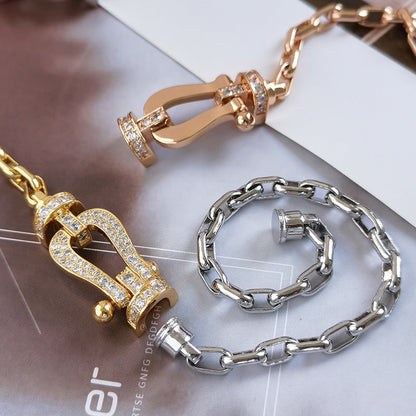 [Marins]FORCE LARGE HORSESHOE CLASP  METAL BRACELET