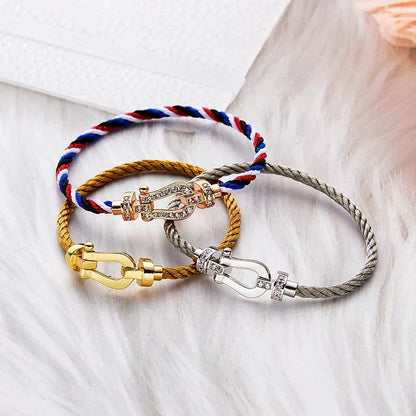 [Marins]FORCE LARGE HORSESHOE NO DIAMOND BRACELET GOLD