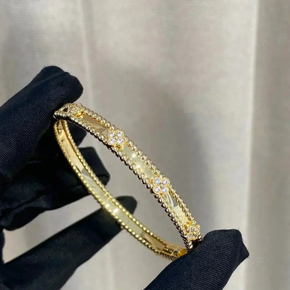 [Marins]CLOVER BRACELET 4MM DIAMONDS