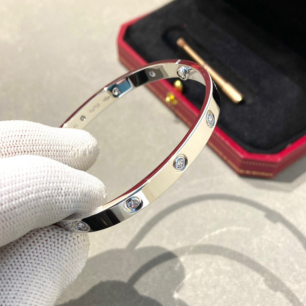[Marins]LOVE BRACELET 6.1MM 10 DIAMONDS