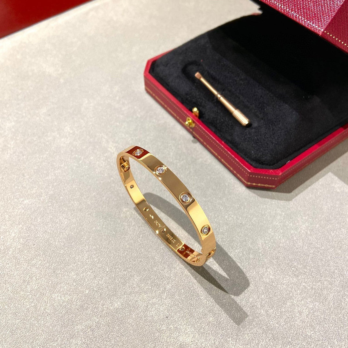 [Marins]LOVE BRACELET 6.1MM 10 DIAMONDS