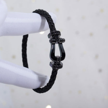 [Marins]FORCE LARGE SERIES HORSESHOE BLACK SAMURAI BRACELET