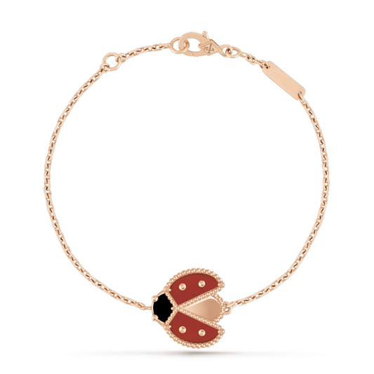 [Marins]LUCKY SPRING 1 MOTIF PINK GOLD BRACELET