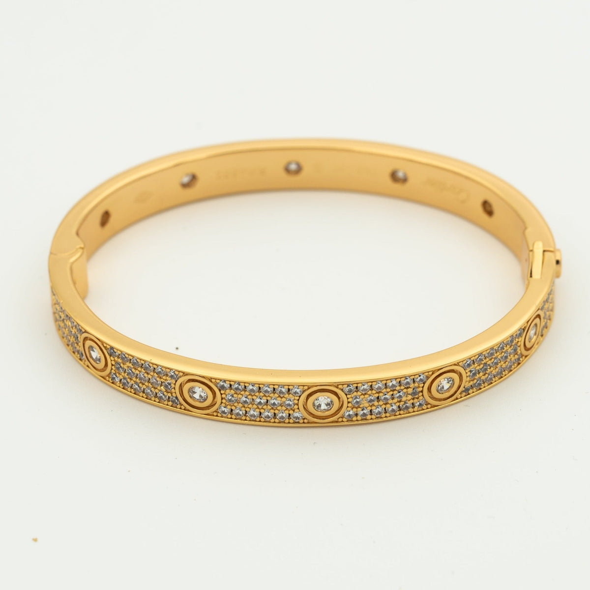 [Marins]LOVE BRACELET 6.1MM DIAMOND-PAVED 10 BIG DIAMONDS