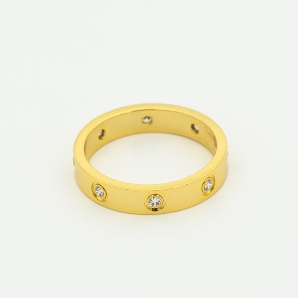 [Marins]LOVE RING 3.6MM 8 DIAMONDS