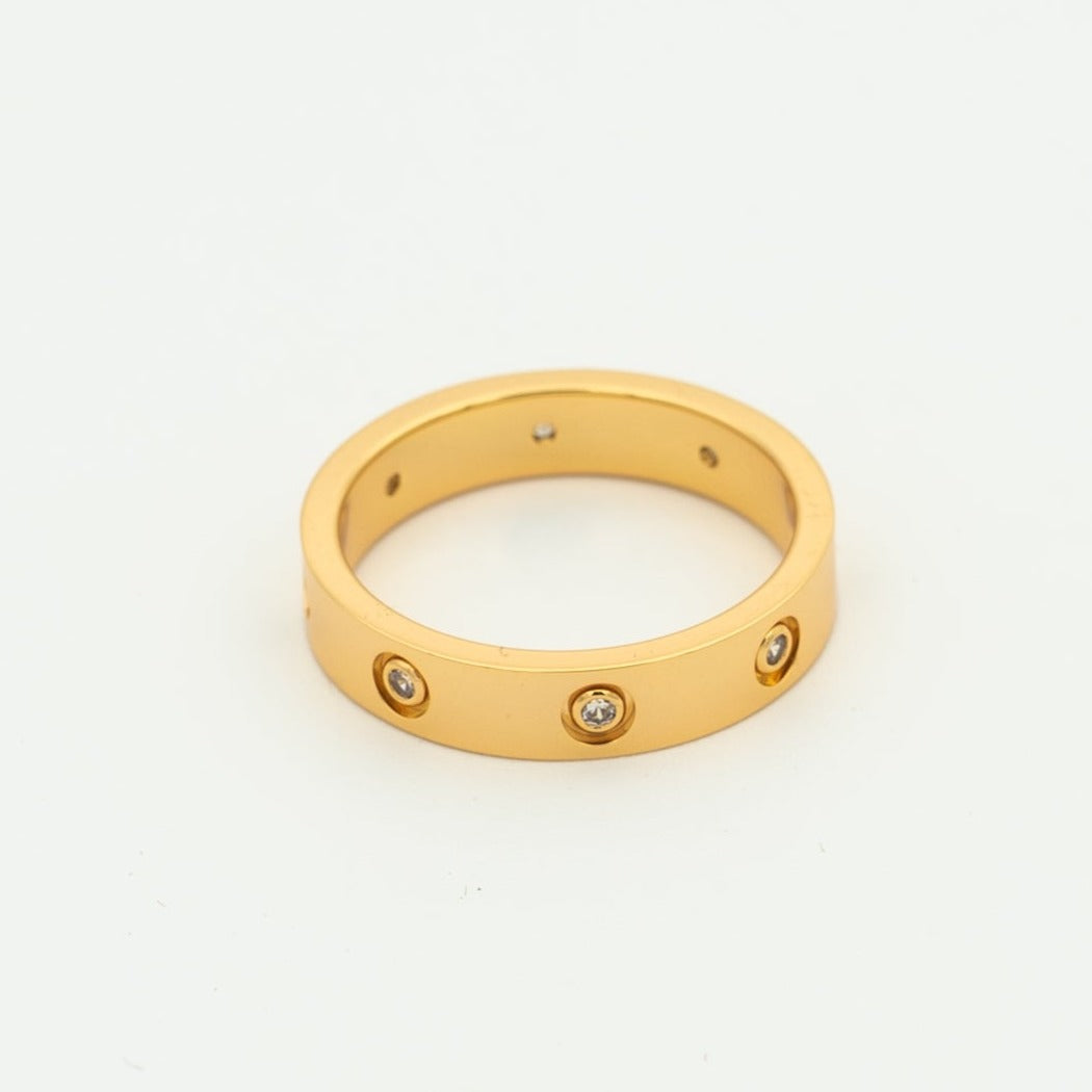 [Marins]LOVE RING 3.6MM 8 DIAMONDS