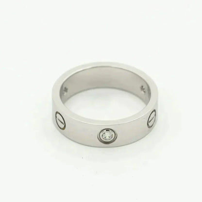 [Marins]LOVE RING 5.5MM 3 DIAMONDS SILVER