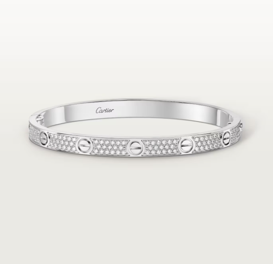 [Marins]NEW-LOVE-4.8MM-Width Diamond-Studded Bracelet