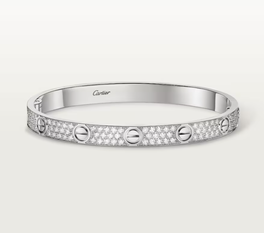 [Marins]NEW-LOVE-6.1MM-Width Diamond-Studded Bracelet