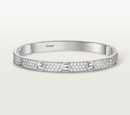 [Marins]NEW-LOVE-6.1MM-Width Diamond-Studded Bracelet