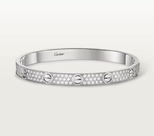 [Marins]NEW-LOVE-6.1MM-Width Diamond-Studded Bracelet