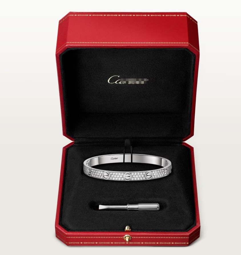 [Marins]NEW-LOVE-6.1MM-Width Diamond-Studded Bracelet